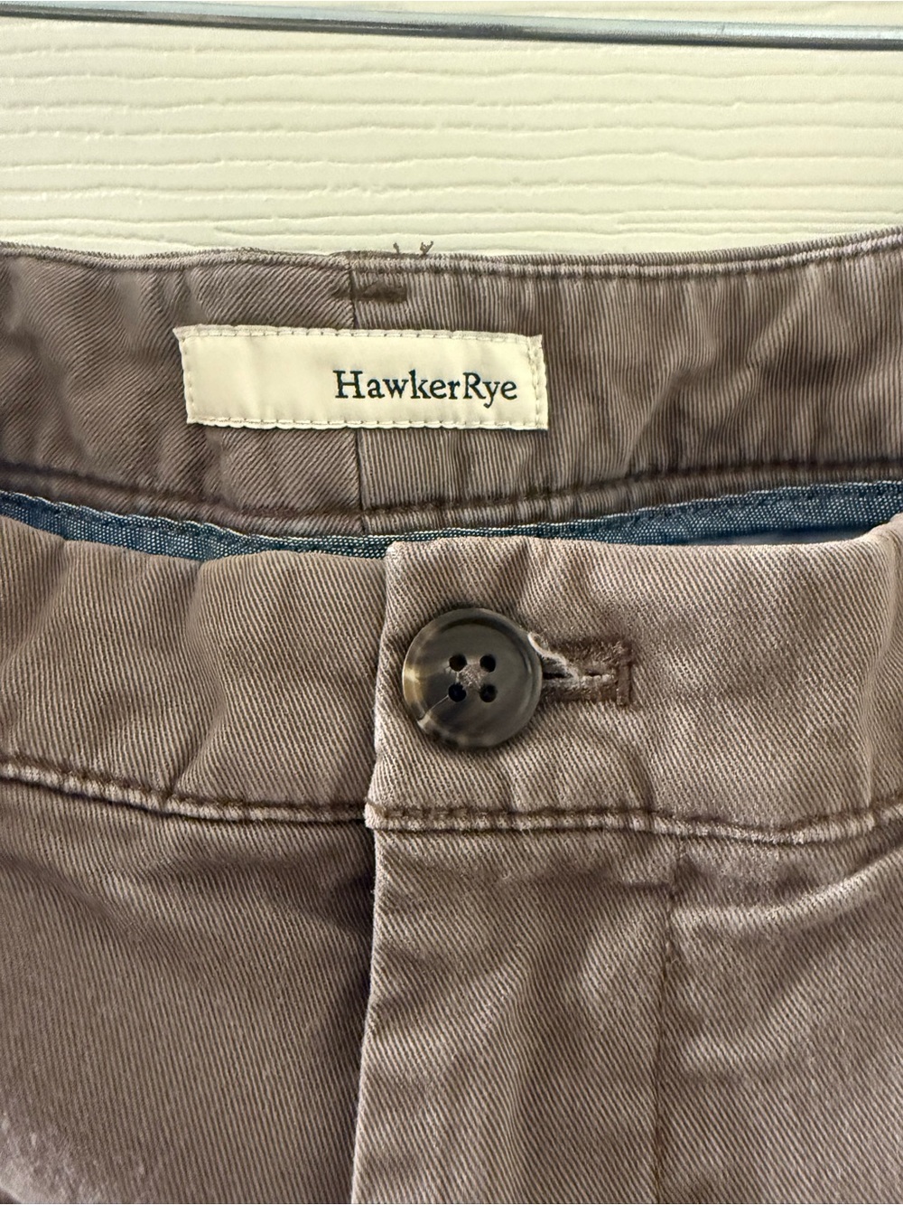 HawkerRye Men's Taupe Chino Pants - Classic Fit